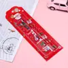 Set de Papelería Navideña Lápiz Regla Sacapuntas Juego de Cinco Piezas Regalos de Jardín de Infancia Premios para Estudiantes Material Escolar