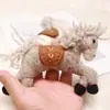 Estilo Ins Lindo Colgante de Bolso de Fieltro de Lana Colgante de Muñeca de Pony Accesorios para Colgar en la Llave Accesorios