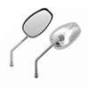 Armação de Espelho Retrovisor de Motocicleta para Motos Cruiser de Estilo Americano, Lentes de Espelho Refletivas para Modelos como Jialing e Haojue, Versão Eletrogalvanizada