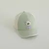 Gorra de Béisbol Personalizada para Niños Nueva Linda Oso Protección Solar Media Malla Guardería Versátil Gorra de Béisbol para Niñas Comercio Exterior