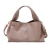 Nova Bolsa de Ombro Pu Macio Simples Vintage Primavera/Verão 2026 Bolsa Tote Grande Capacidade Fashion Bolsa Transversal Bolsa Feminina Transfronteiriça