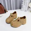 Versión de cuero suave~Nuevos zapatos de plataforma Birkenstock de suela gruesa para verano que aumentan la altura para personas menudas, zapatos de moda Mary Jane versátiles y elegantes