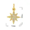 Oferta Especial Pequeño Colgante Accesorios de Joyería Colgante Micro-pavimentado de Circonita Accesorios para Collar Colgante Galvanizado con Oro Real de 18K