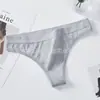 Tanga sin costuras transfronteriza europea y americana de talle medio, cómoda, transpirable, sexy para mujer, talla grande, deportiva, tipo T al por mayor