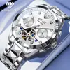 Marca Weibaolong Dropshipping Reloj Mecánico Multifuncional Totalmente Automático Esqueleto Luminoso Impermeable Reloj para Hombre Reloj para Hombre