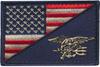 Amazon Ebay Supply Spot Bandeira Americana Barra Inclinada Vários Logotipos de Departamento Patch de Tecido Bordado Velcro Braçadeira Bolsa Patch