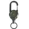 Mochila Fio de Aço Fivela Retrátil Acessório de Pesca ao Ar Livre Pulseira de Pulso Anti-Perda Chaveiro Gadget Anti-Perda