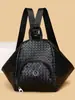 Mochila Transfronteriza Nueva Otoño e Invierno 2025 para Mujer de Gran Capacidad Bolso Cruzado de Hombro Tejido de Alta Calidad Mochila de Viaje