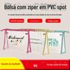 Transparente PVC lavagem saco cosmético personalizado plástico PVC zíper saco impermeável selo embalagem saco logotipo personalizado