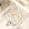 Felpudo de Entrada con Flor de Rosa Felpudo de Piso para Baño Inodoro Entrada Barro de Diatomeas Absorbente de Agua Antideslizante Felpudo para Pies Felpudo de Piso para Baño