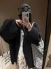 Suéter relajado y casual con mangas de farol para mujer, estilo transfronterizo nuevo otoño/invierno, corte holgado, cárdigan de punto suave y cómodo