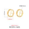 Aretes de plata esterlina 925 soporte vacío aretes retro dorados para mujer aretes diy cera de abeja aretes de turquesa soporte vacío accesorios