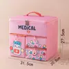 Botiquín Médico Portátil para Viajes de Negocios, Botiquín de Primeros Auxilios para Exteriores, Bolsa Pequeña Portátil para Medicamentos, Bolsa de Almacenamiento para el Hogar