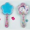 Novo Pente de Flor portátil transparente espuma pente infantil padrão DIY pente para cabelo liso pente massageador de cabeça