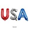 Amazon USA Día de la Independencia Globo de Película de Aluminio 16 Pulgadas Letra USA Globo Decoración Día de la Independencia Venta al por Mayor
