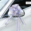 Malla de flores para coche de boda, carta de confesión, nudo perezoso, espejo de coche, bola grande, flor, decoración de escalera mecánica