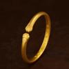 Pulsera simple de apertura de garra de gato de boutique, pulsera de joyería chapada en oro, la pulsera no se desvanece, oro para salir fácilmente