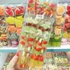 Presilhas de Cabelo com Novo Estilo Temático de Comida, Divertidas Presilhas Translúcidas em Formato de Espeto de Frutas Cristalizadas, Acessórios de Cabelo Criativos para Meninas