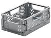 Cesta de almacenamiento de plástico plegable YAMADA importada de Japón para objetos pequeños y artículos varios