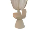 Taburete Giratorio de Maquillaje Estilo Ins Lujo Ligero Italiano Silla con Respaldo para Dormitorio Tocador de Salón de Belleza Silla para Manicura Modelo Popular