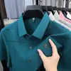 Camisa de Manga Corta Elástica Sin Costuras Transfronteriza para Hombre, Casual de Verano, Anti-arrugas, Camiseta Delgada Fresca para Papá Joven y de Mediana Edad