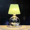 Bola de Cristal Tallada en 3D Transfronteriza Luz Nocturna Luminosa Lámpara de Mesa de Escritorio para Dormitorio Adornos Decorativos de Ambiente Regalo de Cumpleaños