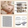 Cama Puff Minimalista Moderna, Cama de Piel Suave Estilo Crema, Cama Doble para Dormitorio Principal, Cama de Bodas de Lujo Ligero de Alto Gama con Almacenamiento