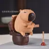 Capibara Inodoro Madera Maciza Tallado Magnético Lindo Creativo Juguete Descompresión Haya iPad Muebles del Hogar Venta al por Mayor