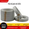 Fita de pano de vidro de alta temperatura resistente ao calor do motor de isolamento de capacitor de fita de pano de pano de vidro branco de um lado