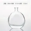 Botella Redonda Plana de Vidrio sin Fuego para Aromaterapia Botella Volátil de Aceite Esencial de Ratán Aromático Botella de Expansión de Vidrio Transparente para Aromaterapia