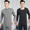 Pijama Grueso Conjunto Íntimo Ropa de Otoño Cuello Alto Hombres Mayores y Ancianos Pelo Caliente Pantalones Cálidos de Invierno Otoño Hombres Forro de Felpa Mediano