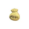 Pingente de Bolsa da Sorte em Ouro Puro 999 com Logo Personalizado, Amuleto da Sorte para Corrente de Celular, Bolsa, Chaveiro, Presente para Amigos