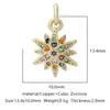 Distrito Lu Europa y Estados Unidos transfronterizo diy micro incrustación circonita pequeño colgante accesorios accesorios de colgante amor geométrico accesorios simples