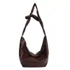 Bolso Tote de Nailon Grande y Sencillo para Mujer 2026 Primavera Nuevo Estilo Plisado Casual Exquisito Moderno Bolso de Hombro Cruzado