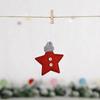 Nuevos suministros de decoración navideña, colgante de tela no tejida tejida, adornos para árbol de Navidad, colgante decorativo con escena de anciano