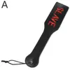 Accesorios eróticos SM, paletas de cuero con forma de letra, castigo de pasión en la cama para parejas, entrenamiento, coqueteo, azotes, regla, productos para adultos