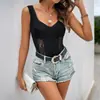 Estación Independiente de Amazon 2025 Verano Nuevo Estilo Sexy Europeo y Americano Transparencias de Encaje Sin Mangas Jumpsuit Negro