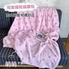 Manta de forro polar estilo coreano para otoño e invierno, manta de forro polar coral para siesta en la oficina, chal, manta para sofá, manta de cama