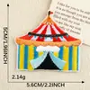 Patch Bordado Autoadesivo Tema Palhaço de Circo Etiqueta Bordada Patch DIY para Roupas Bolsas Acessórios Tecido Patch