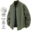 Nueva Chaqueta Cortavientos Versátil de Color Sólido Holgada para Primavera y Otoño, Estilo Pareja, Abrigo de Béisbol para Hombre