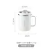 Taza de Acero Inoxidable 304, Antiescaldado, Taza de Té Sellada, Taza con Popote para Beber Directamente con Tapa, Navidad