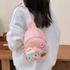 Riñonera infantil de felpa transfronteriza, muñeco de dibujos animados, linda, para salir, ligera, nueva llegada otoño e invierno, bandolera de un solo hombro para niños y niñas