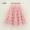 Conjunto de Falda de Moda Estilo Pequeña Chanel para Niñas Vestido de Primavera Moderno Conjunto de Dos Piezas de Malla Abullonada de Princesa para Primavera y Otoño Infantil
