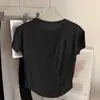 Esportes de Verão Feminino Fitness Elástico Secagem Rápida Roupa de Corrida Fina Solta Modeladora Roupa de Yoga Manga Curta Exterior