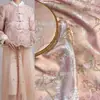 Rhododendron Otoño e Invierno Nuevo Tejido Jacquard Chino Ropa de Té Modificada Retro Ropa de Algodón Tejido de Brocado Traje Tang