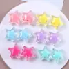 Cuentas Brillantes Transparentes de Colores en Cuentas Estrella de Cinco Puntas Agujero Recto Cuentas Sueltas Accesorios para Joyería Hecha a Mano DIY Materiales Venta al por Mayor