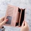 2021 Clutch Versátil Porta-Moedas Carteira Longa Dobrável Feminina Estampada Europeia e Americana Estilo Retrô Europeu e Americano