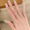 Jardín de Monet ~ Anillo de Flor de Zircón Colorido Dopamina Diseño Nicho Primavera y Verano Anillo Dulce Personalizado Cobre