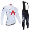 Venta al por mayor de fábrica versión Tour de Francia traje de ropa de ciclismo de manga larga para primavera y otoño bicicleta de montaña ropa deportiva transpirable para hombre