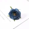 Cabeza de Flor de Camelia Artificial, Flor de Camelia de Tela, Caja de Regalo para Ramillete de Boda, Accesorio de Ropa DIY, Flor Falsa